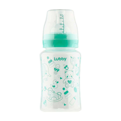 Бутылочка для кормления с соской Классика 250 мл Lubby 20154 1